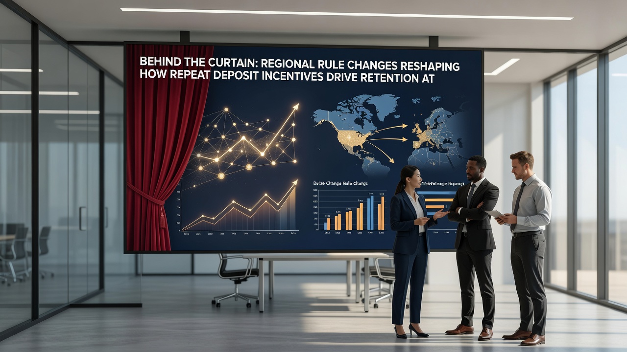 Licensed operator analytics dashboard highlighting retention curves tied to updated deposit incentive tiers