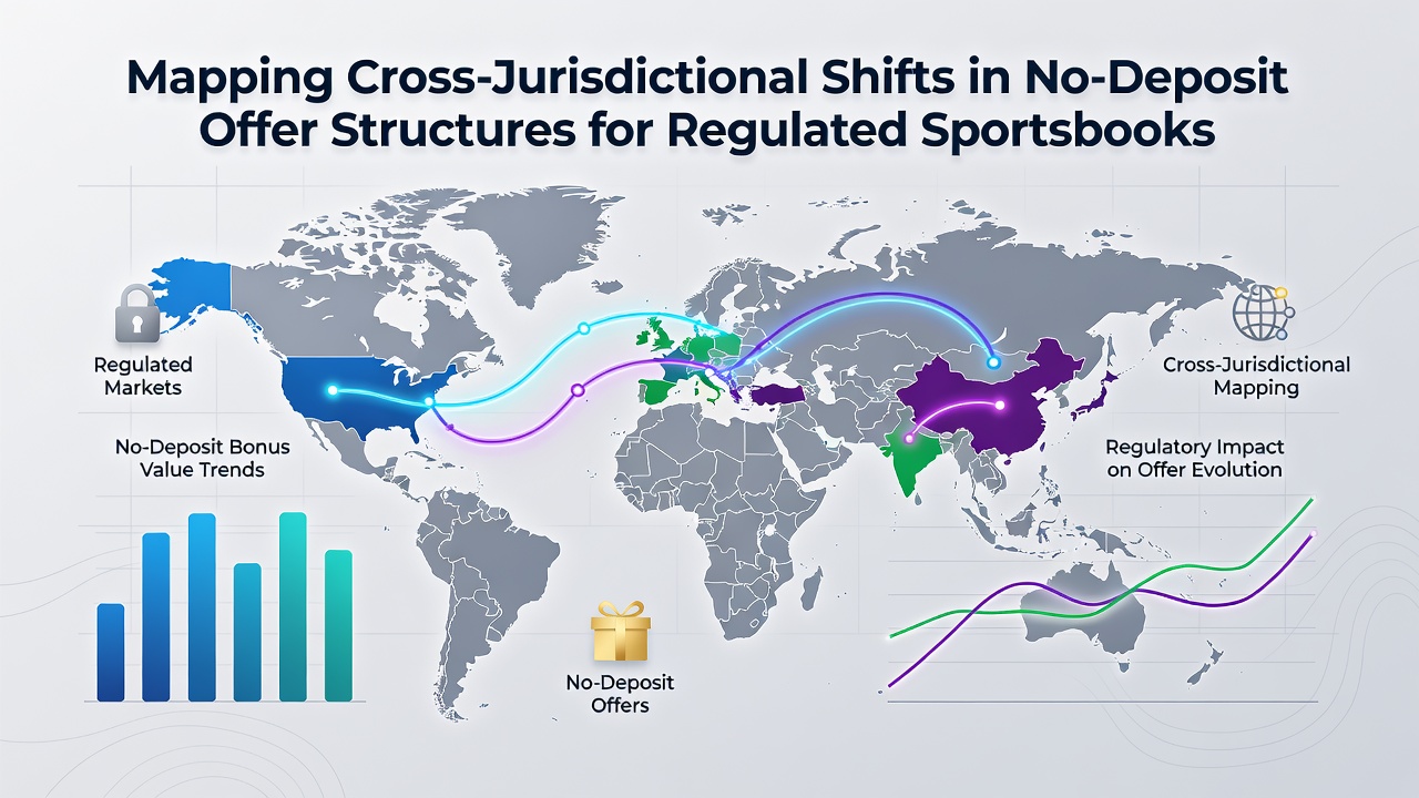 Comparison charts of no-deposit bonus structures in regulated sportsbooks across U.S. states and Canadian provinces as of 2026