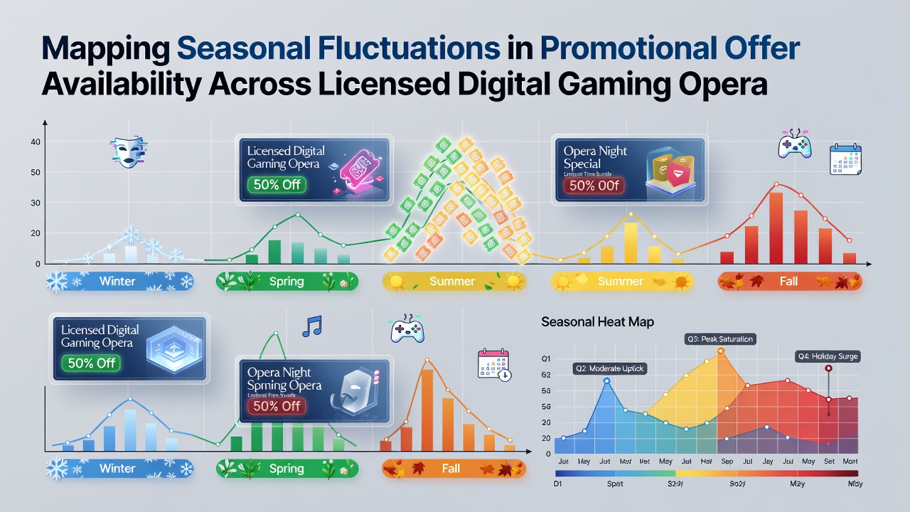 Interactive map illustrating promotional offer density changes across North American and European digital gaming markets during peak and off-peak seasons