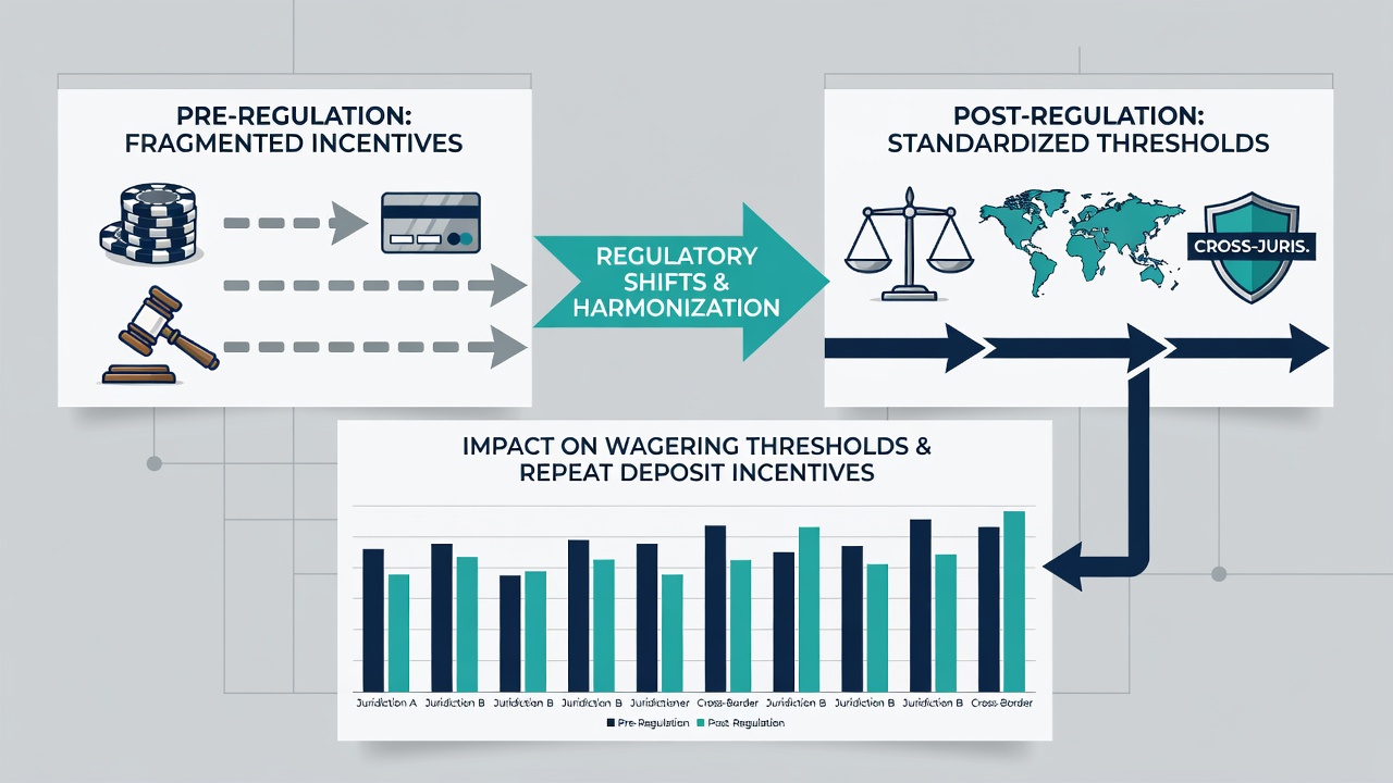 Sports betting interface displaying updated wagering requirements and deposit incentive details for users in different regulatory regions