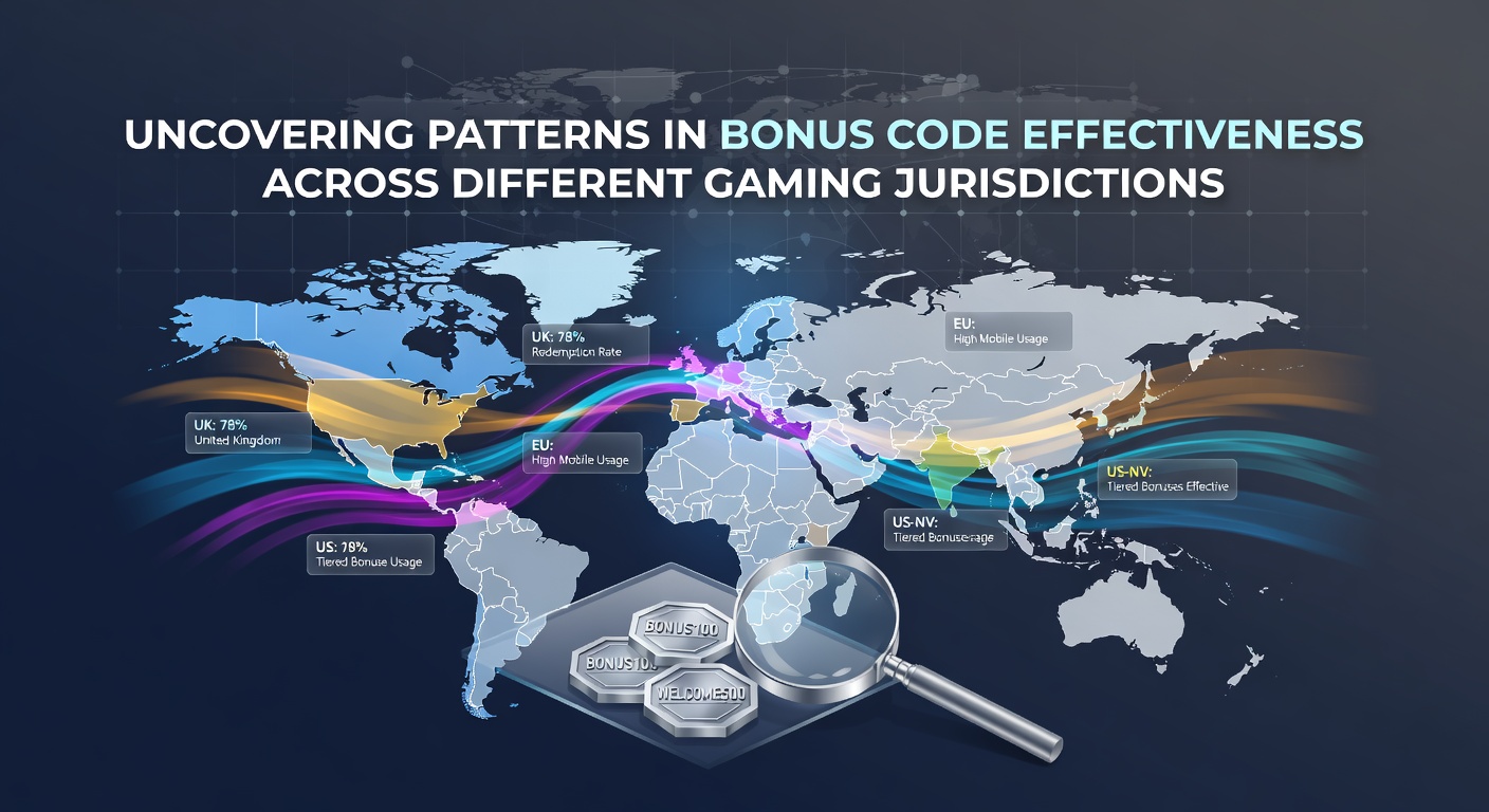 Visual analysis of bonus code redemption trends across global gaming markets