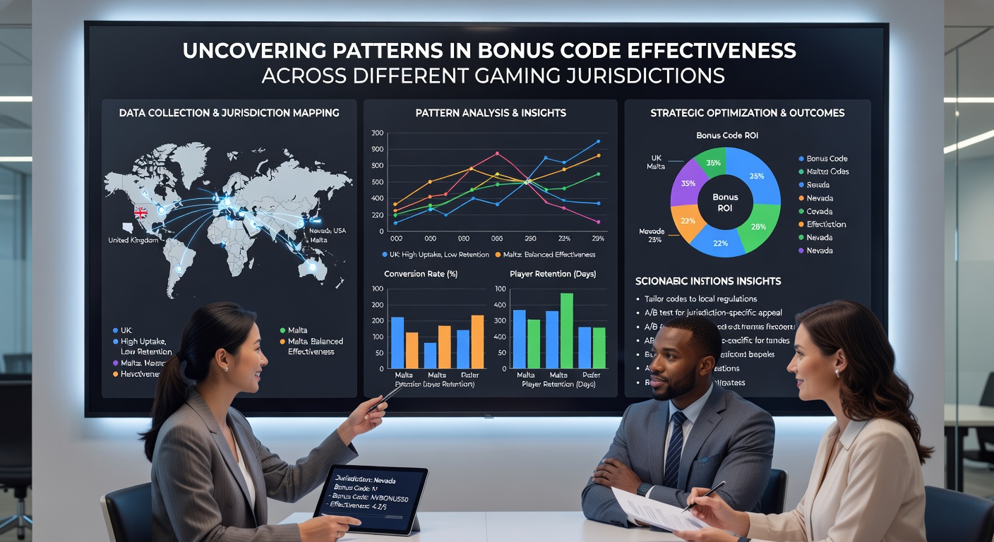 Comparative charts showing bonus code performance metrics by jurisdiction