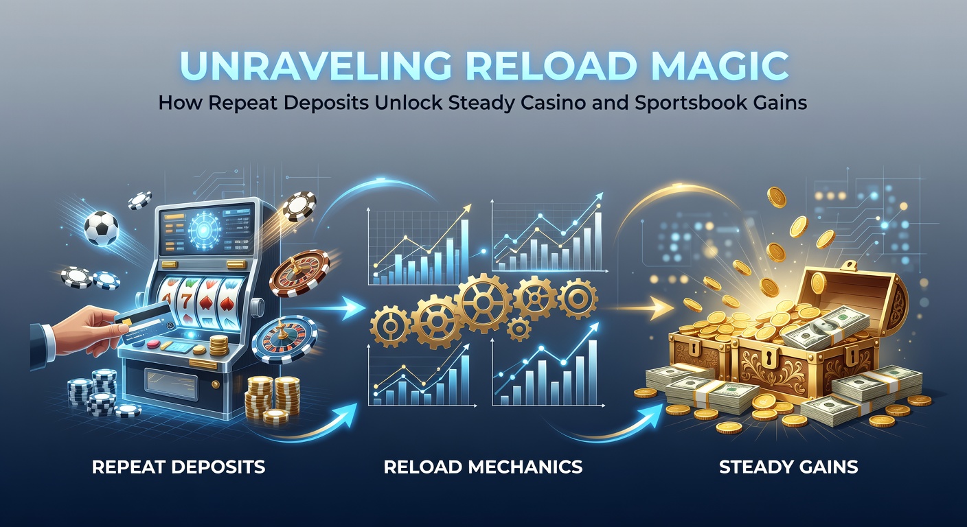 Sportsbook interface showing a reload bonus notification with odds boosts on NFL games, highlighting repeat deposit rewards